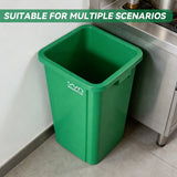 80L Square Trash Can Large Capacity Durable Open-Top Bin