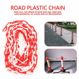 Plastic Warning Barrier Chain 25m Red White Durable Safety Control