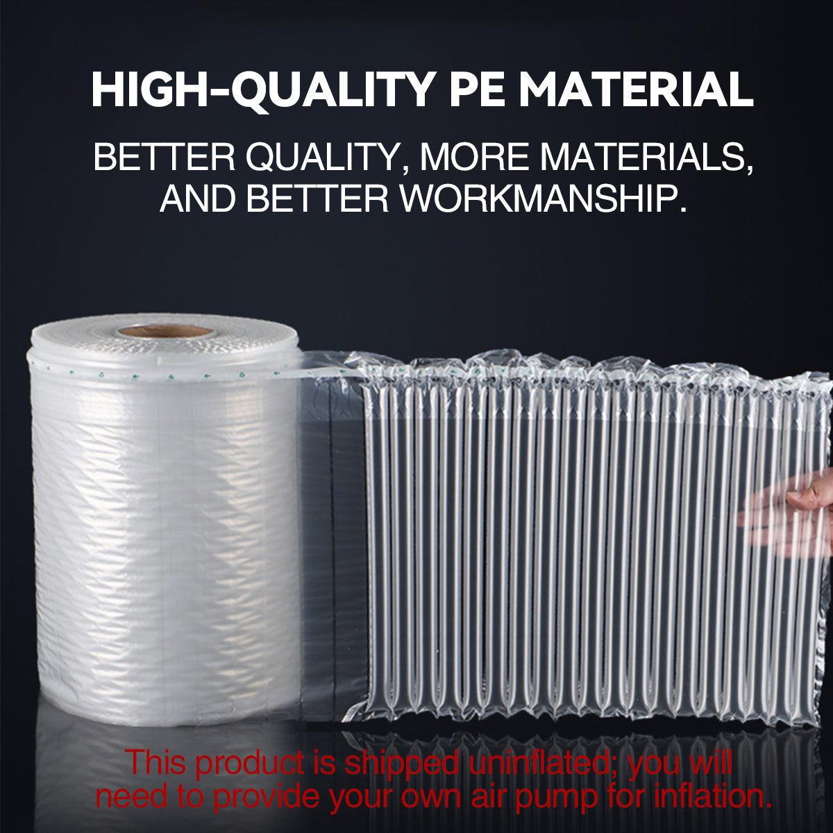 Thickened Bubble Column Shockproof Protective Packaging Roll Clear