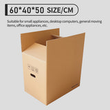 10PCS Corrugated Cardboard Moving Boxes with Built-In Handles