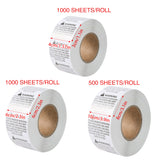 Anti-Choking Warning Labels Water-Based Adhesive 3 Size Options