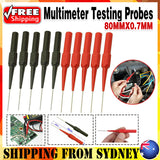 Multimeter Test Lead Extension Back Probes Sharp Needle Micro Pins 4 Pack