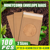 Honeycomb Wrap Bags Kraft Paper Protective 100PCS Eco Friendly