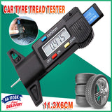 Car Digital Depth Gauge Tyre Tread Brake Pad Caliper LCD