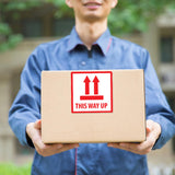 300PCS Anti-Tripping Warning Stickers 12×12cm Shipping Box This Way Up Labels