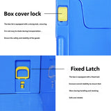 Foldable Plastic Storage Box with Rounded Corners for Workshop Garage Home