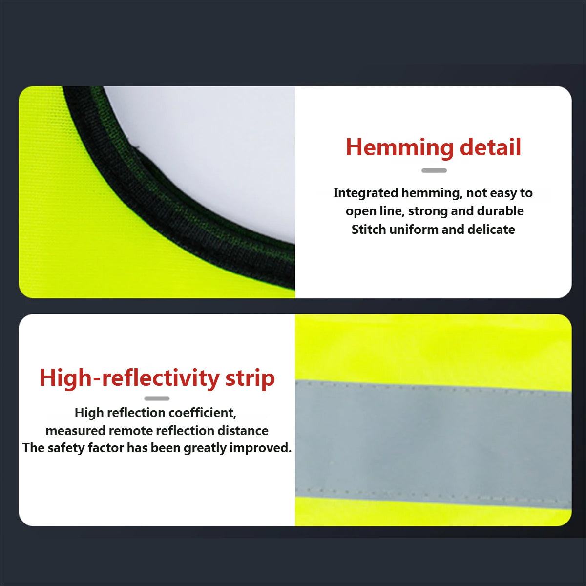 Reflective Safety Vest Breathable High Visibility for Construction Work