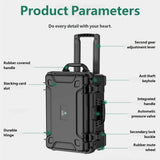 Large Rolling Tool Box Plastic Trolley Case with Wheels Portable