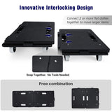 Heavy Duty Rolling Utility Cart Silent Portable Trolley for Warehouse Use