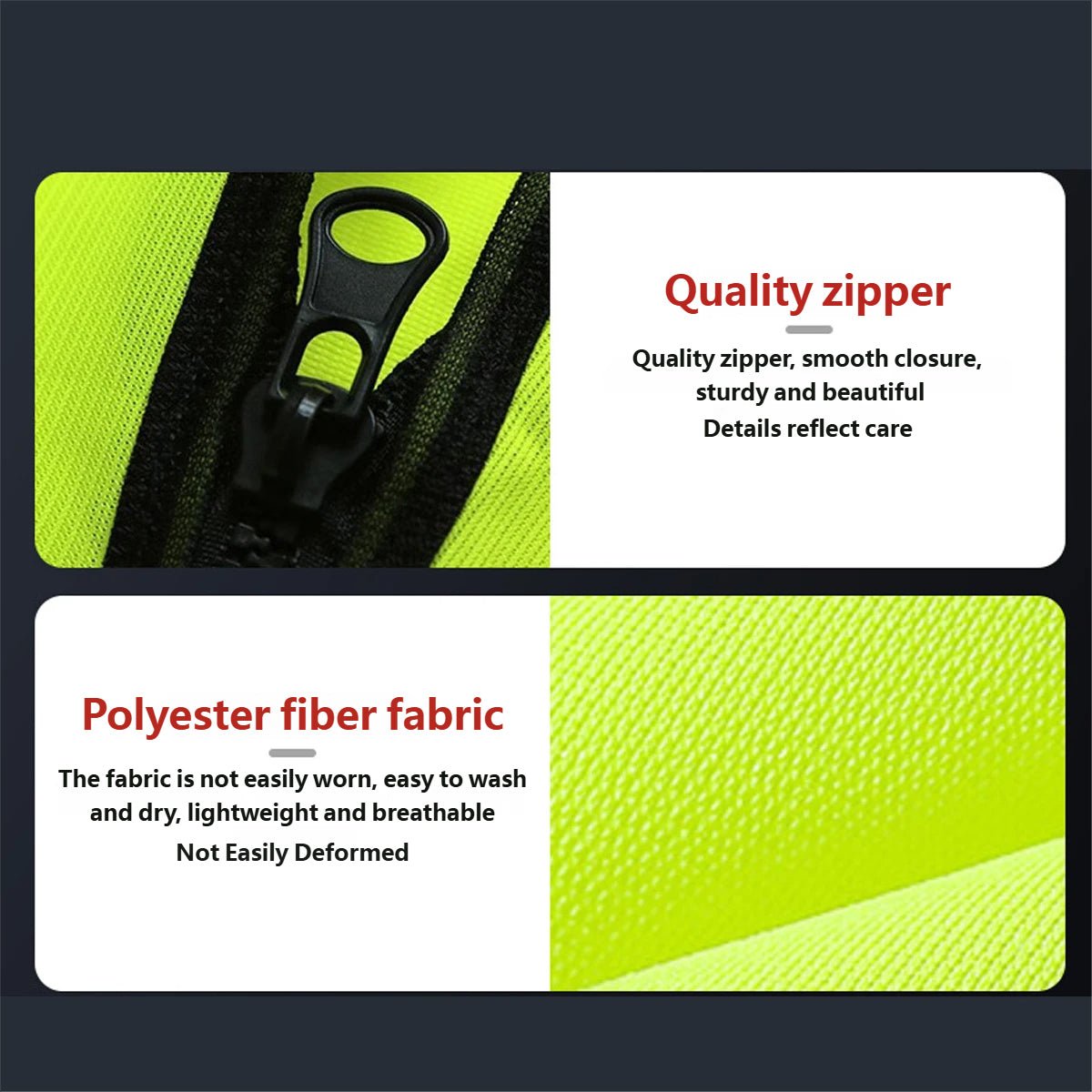 Reflective Safety Vest Breathable High Visibility for Construction Work