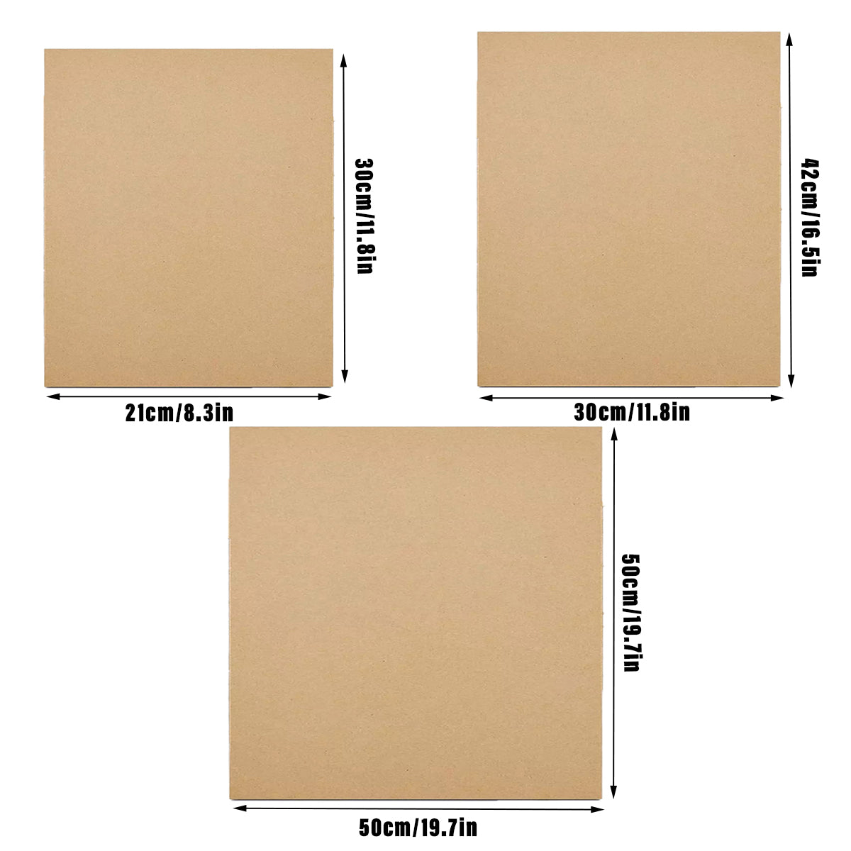 50PCS Corrugated Cardboard Sheets Carton Spacer Pads for Warehouse Packing
