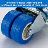 Heavy Duty Swivel Locking Casters 50mm PVC Wheels 4pcs for Warehouse Equipment
