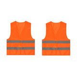 2PCS Reflective Safety Vest Lightweight High Visibility Work Vest