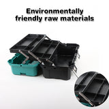 3 Tier Portable Toolbox Fold Out Tool Storage Case