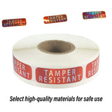 5 Rolls Tamper Proof Laser Security Labels Self Adhesive Sealing Stickers
