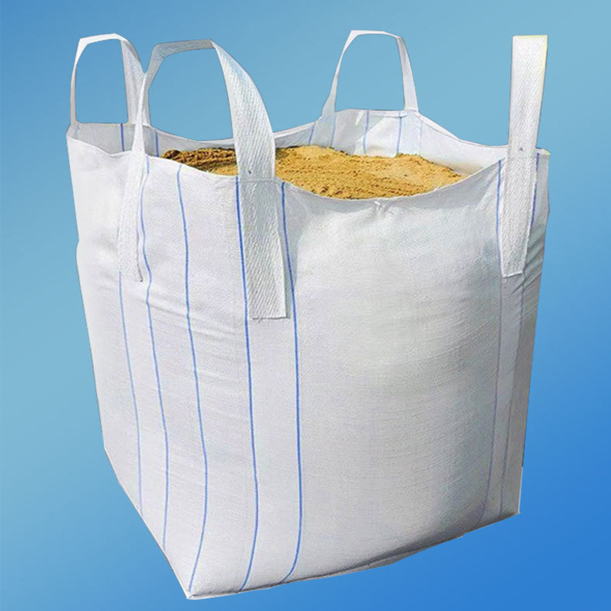 Heavy Duty White Woven Ton Bag for Warehouse Bulk Storage