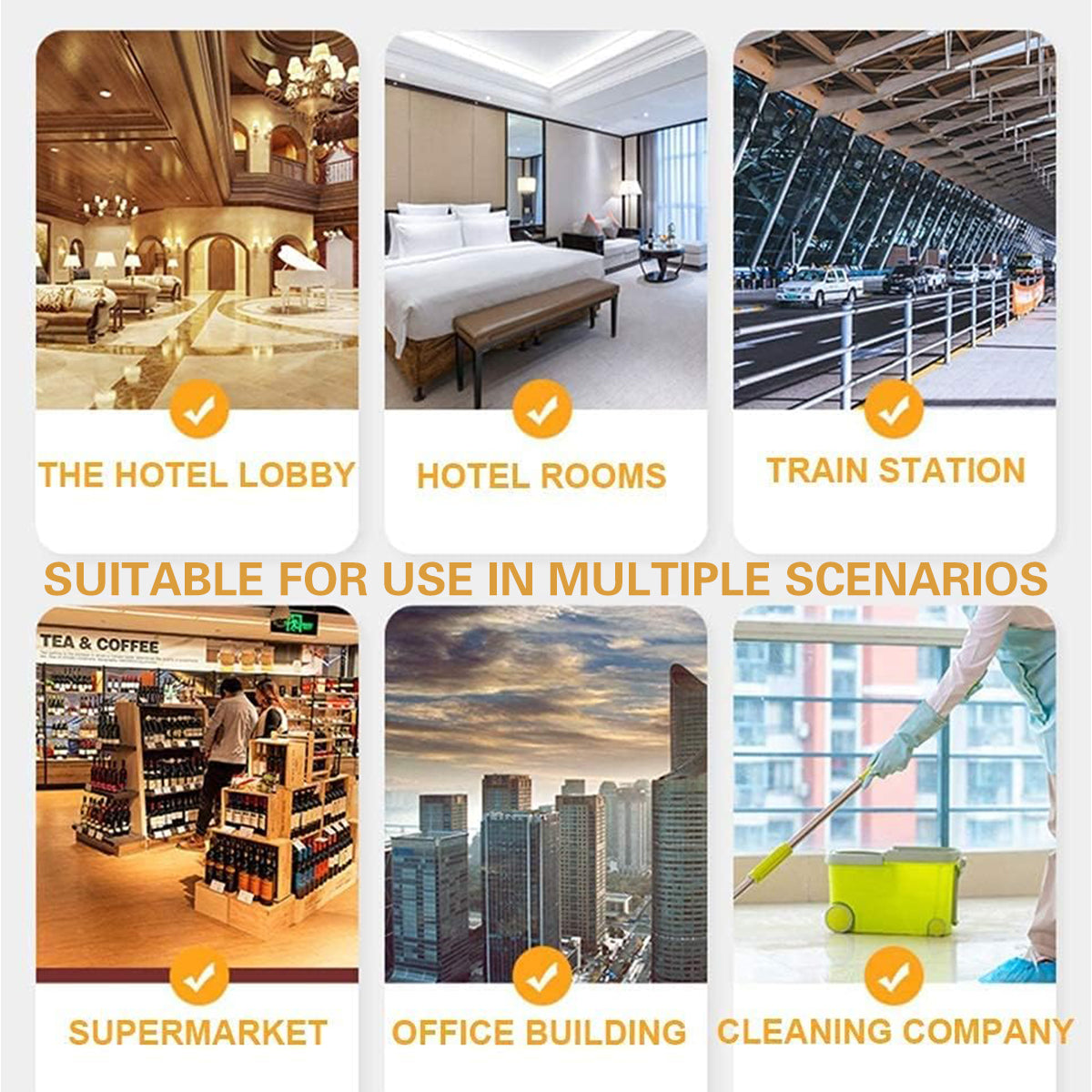 Multi-Functional Cleaning Trolley Cart with Wheels Storage Bag