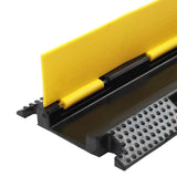 Slotted Rubber Speed Bump with Flip Cover Reflective Modular Design
