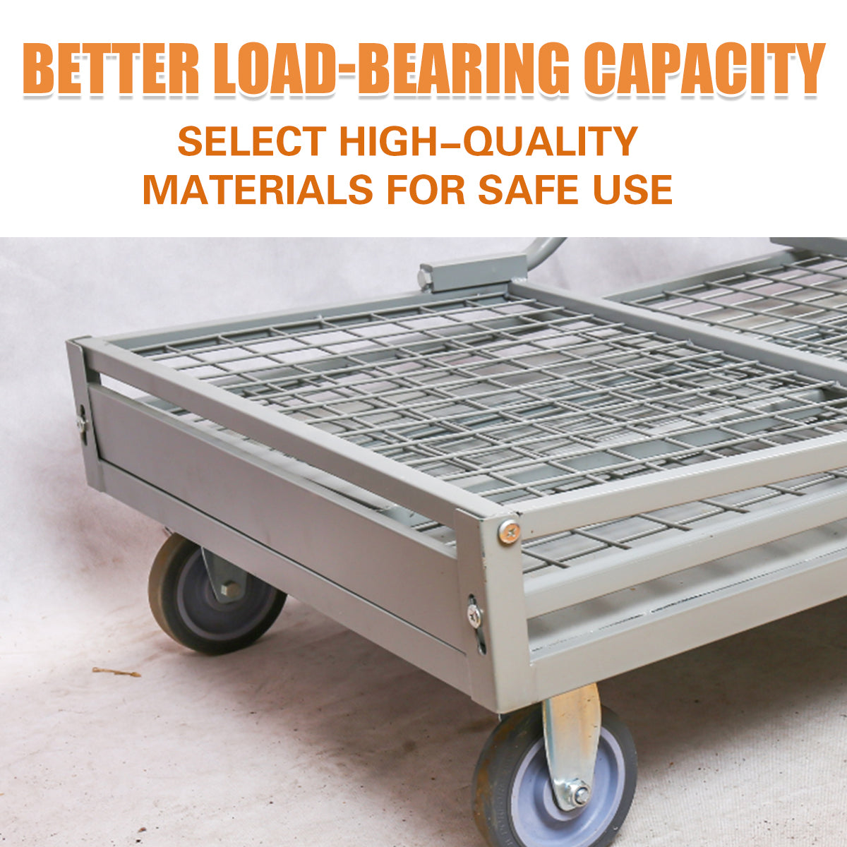 Folding Fence Vehicle Metal Mesh Cart for Warehouse Transport