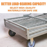Folding Fence Vehicle Metal Mesh Cart for Warehouse Transport