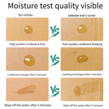 10pcs Slanted Cardboard Display Storage Boxes Organiser