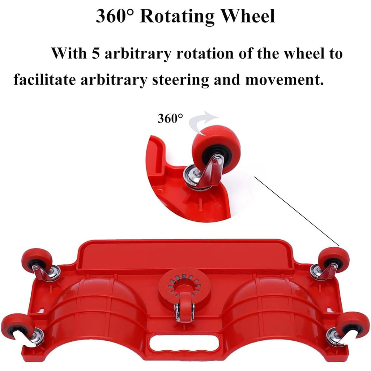 Car Repair Kneeling Pad with 360° Wheels for Workshop Comfort