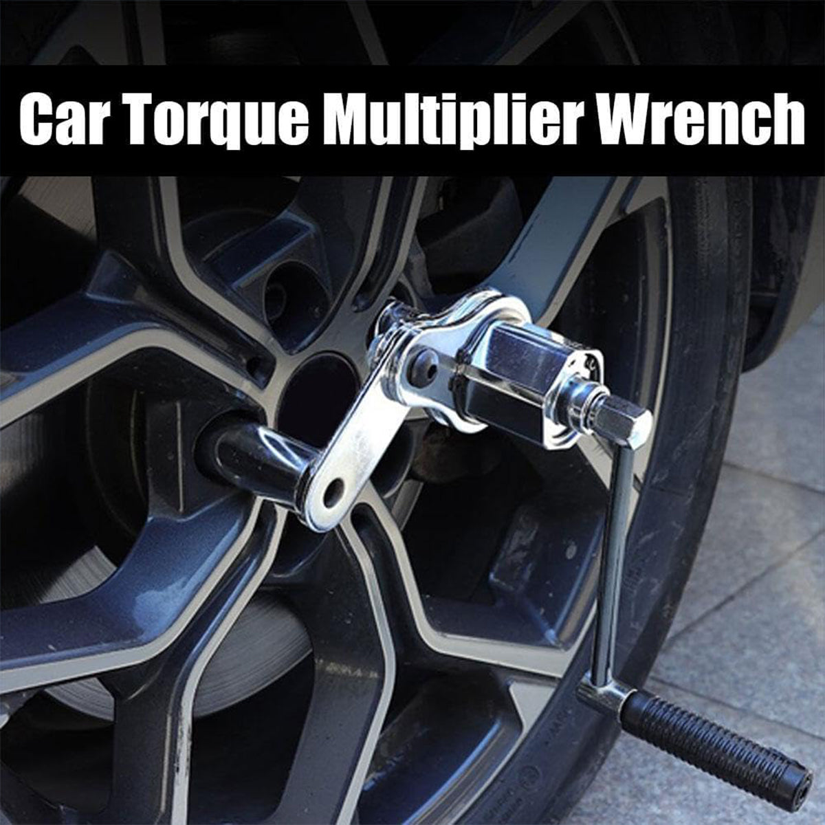 Car Tire Labor-Saving Wrench Set with Torque Multiplier for Emergency Use