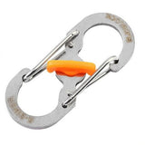 Aluminum S-Biner Carabiner Keychain Clip Spring Hook 1–2PCS