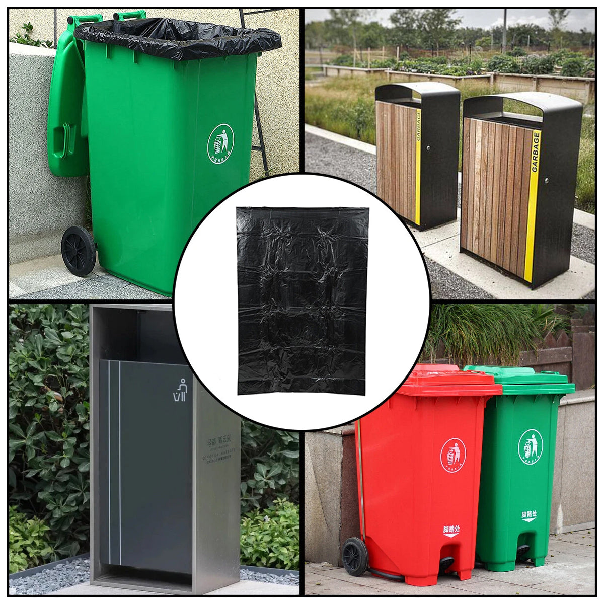 Heavy Duty Large Trash Bags 140x120cm 50PCS Warehouse Waste Bags