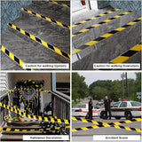 PVC Warning Tape Black Yellow Floor Safety Marking Tape