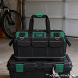 Multifunction Tool Bag 52cm Portable Large Capacity Work Tote with Hard Bottom
