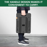 Foldable Flatbed Trolley Cart with Pull Rod and Universal Wheels 200KG