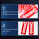 Fire Extinguisher Indicator Stickers Long-Lasting Safety Labels 30PCS