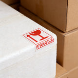640PCS Fragile Shipping Labels 5×4cm Self Adhesive Carton Warning Stickers