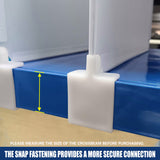 5PCS Shelf Dividers Durable Snap-On for Warehouse Garage Storage