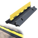 Slotted Rubber Speed Bump with Flip Cover Reflective Modular Design