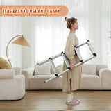 Double-Sided Aluminum Folding Ladder 4/6 Layer Stable Warehouse Use