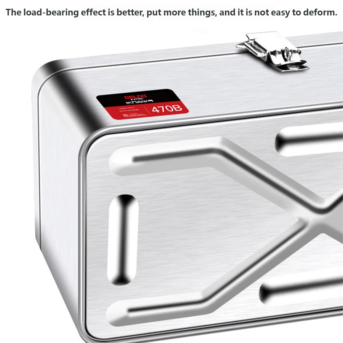 Stainless Steel Toolbox Portable Hand Carry Tool Storage Case