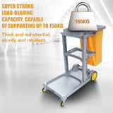Multi-Functional Cleaning Trolley Cart with Wheels Storage Bag