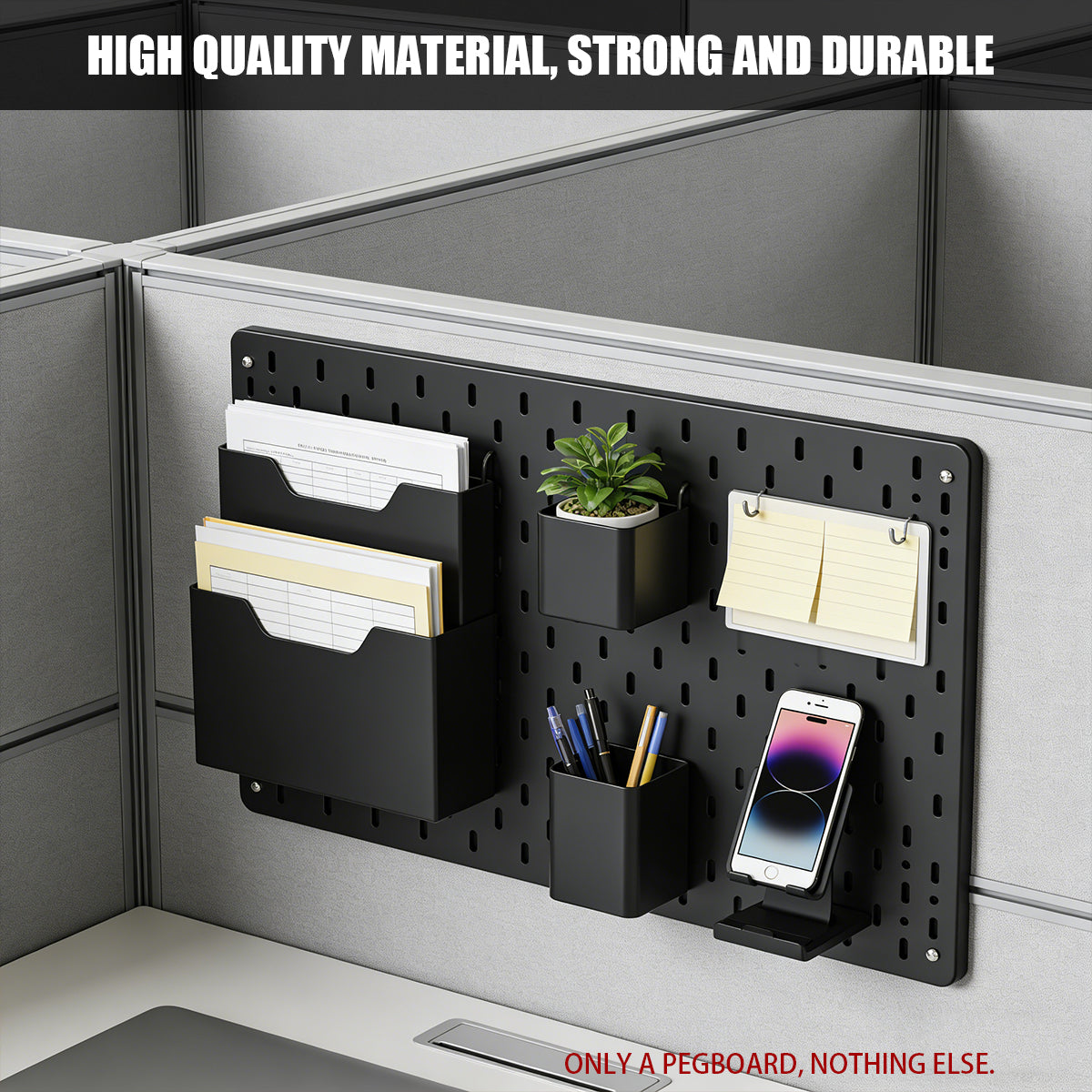 Acrylic Pegboard Wall Storage Display Rack 56×36cm