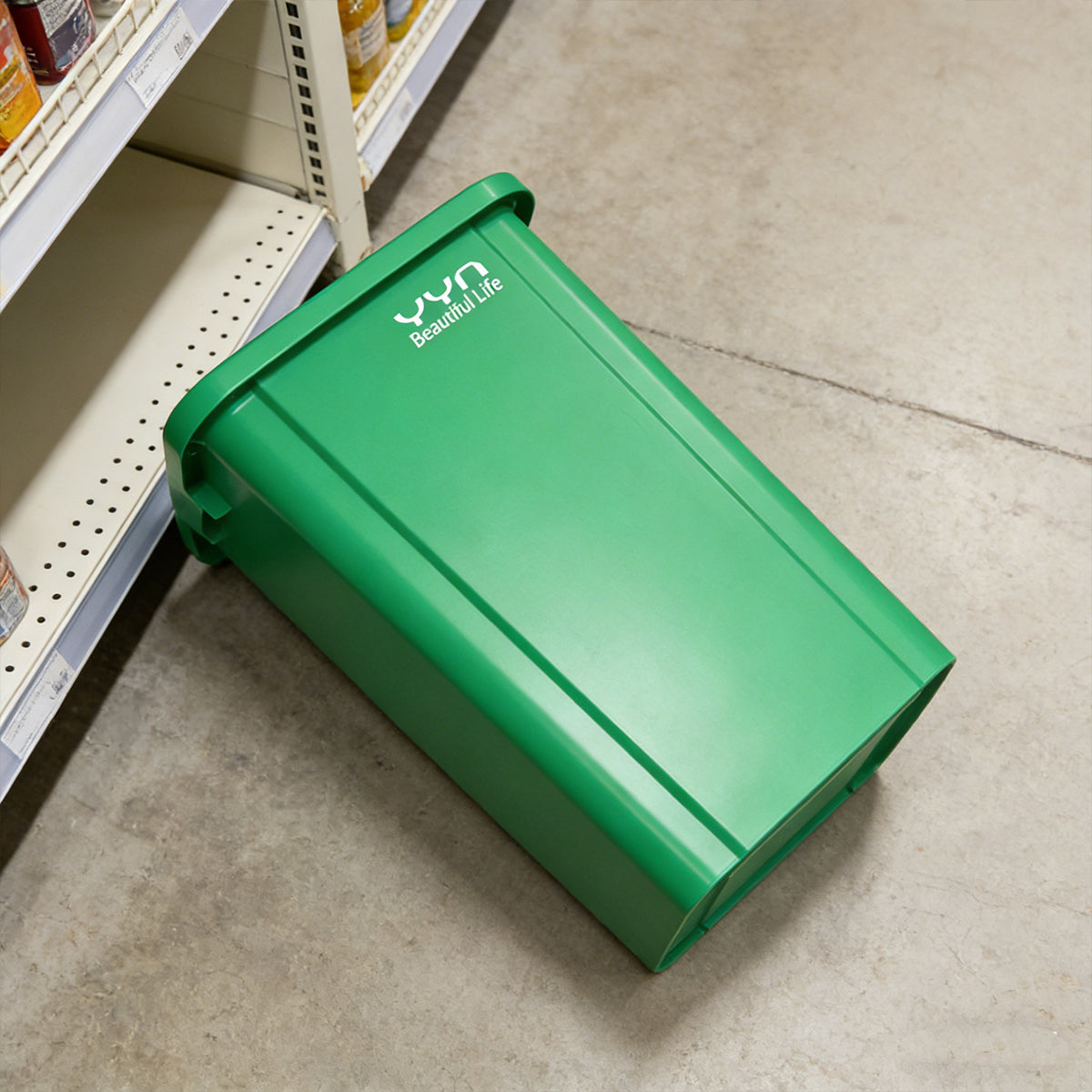 80L Square Trash Can Large Capacity Durable Open-Top Bin