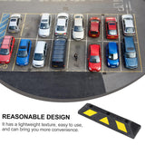 2PCS Rubber Parking Wheel Stop Heavy Duty Reflective Curb