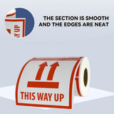 300PCS Anti-Tripping Warning Stickers 12×12cm Shipping Box This Way Up Labels