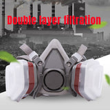 Half Face Dustproof Protective Mask with Dual Cartridge for Industrial Use