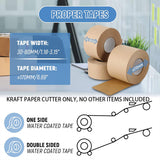 Water Activated Kraft Tape Dispenser Gummed Paper Cutter 30–80mm