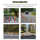 Plastic Safety Traffic Cones Impact Resistant Road Warning 2PCS