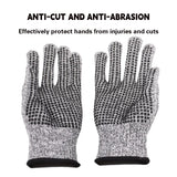 2Pairs Cut Resistant Work Gloves Anti Slip Safety Hand Protection