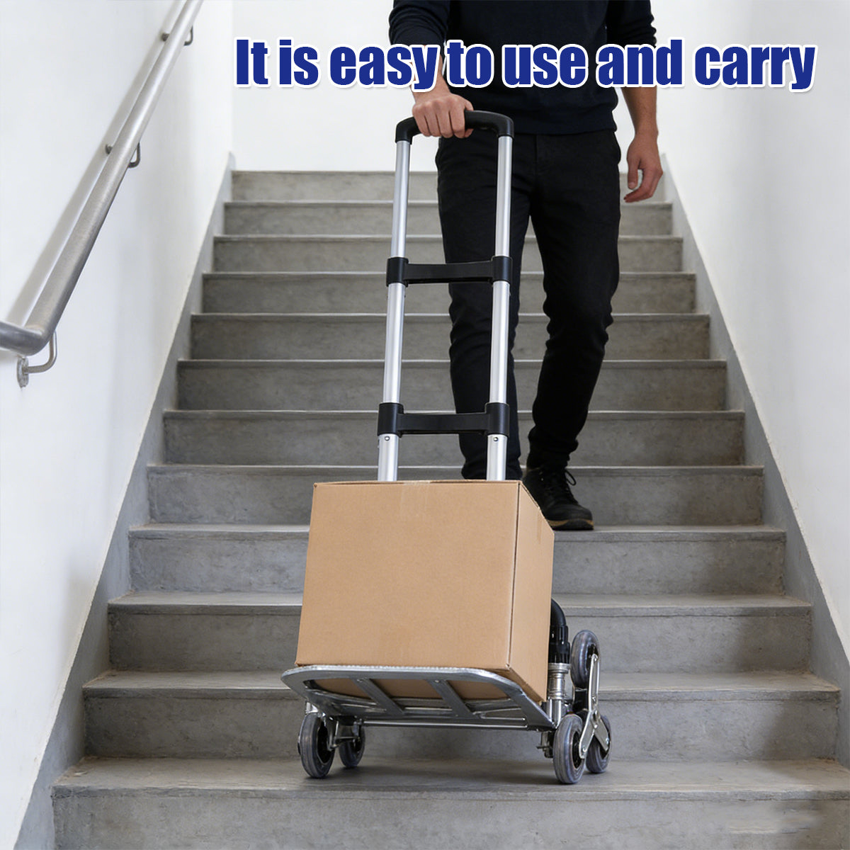 Folding Hand Truck Cart Portable Aluminium Large Capacity