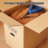 10PCS Corrugated Cardboard Moving Boxes with Built-In Handles
