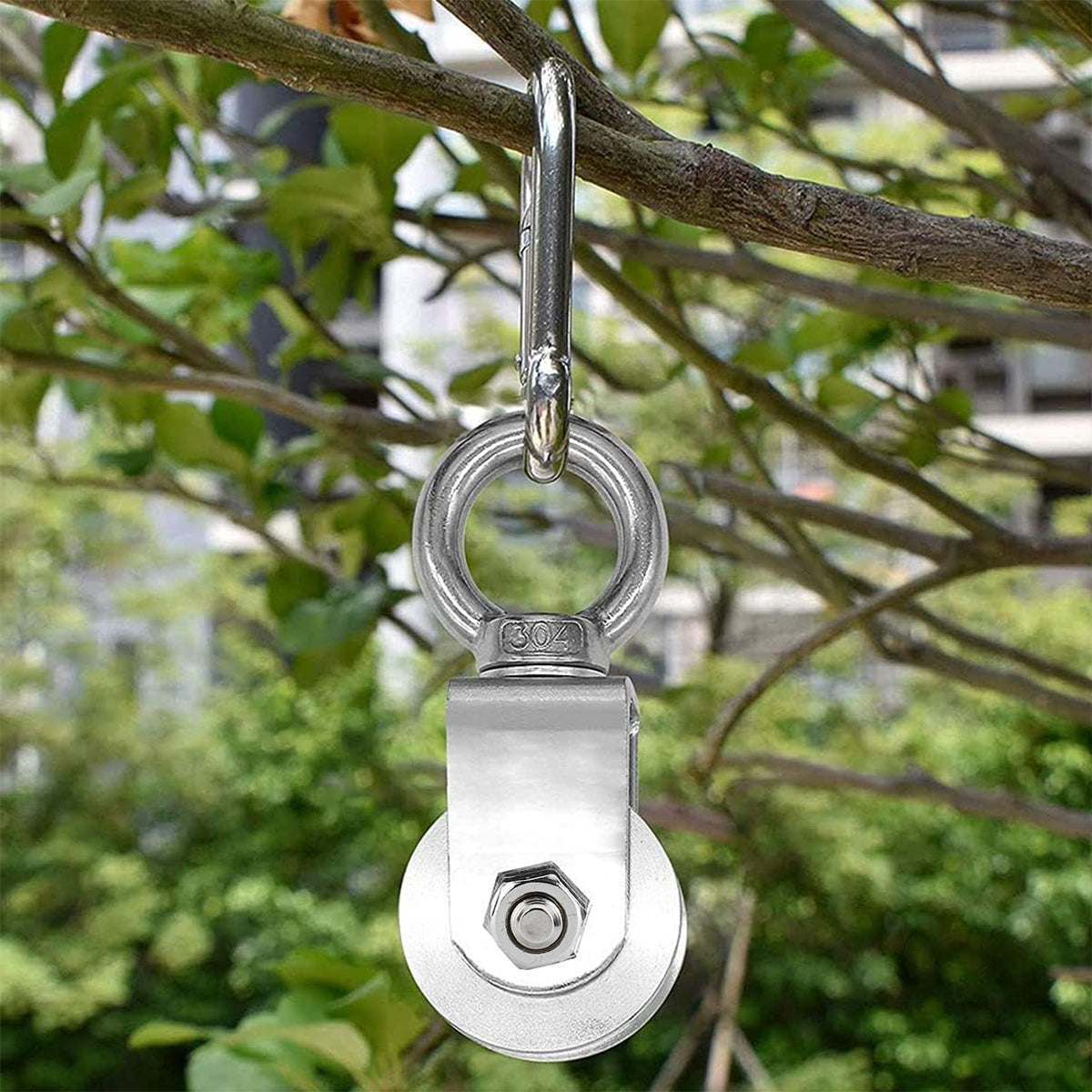 Stainless Steel U-Type Pulley Wheel Lifting Ring for Warehouse Hoist Systems
